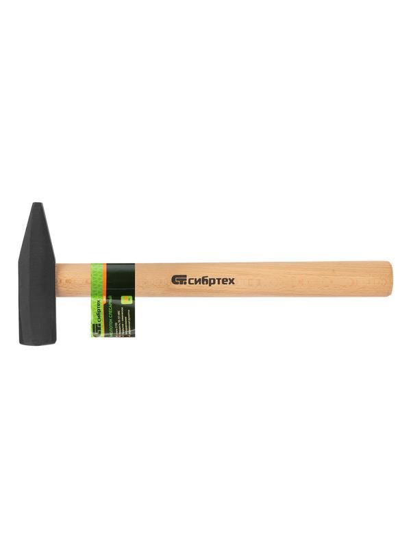 Молоток слесарный 1000 г, квадратный боек, деревянная рукоятка Сибртех