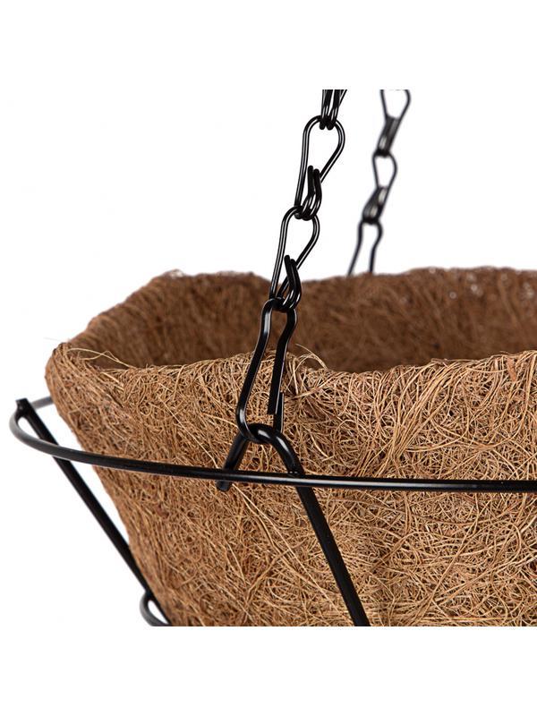 Кашпо подвесное с вкладышем из коковиты, конус D 30 см Palisad