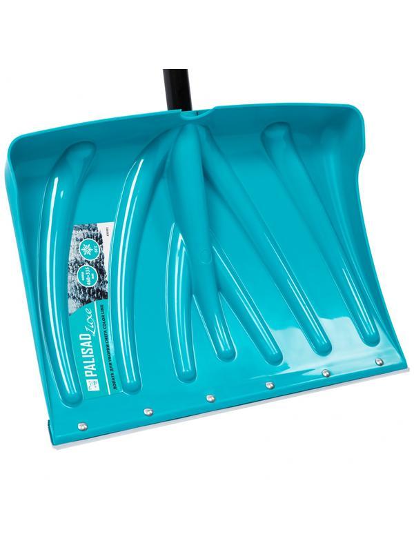 Лопата для уборки снега пластиковая Luxe,460 х 335 х 1300 мм, металлопластиковый черенок, Palisad