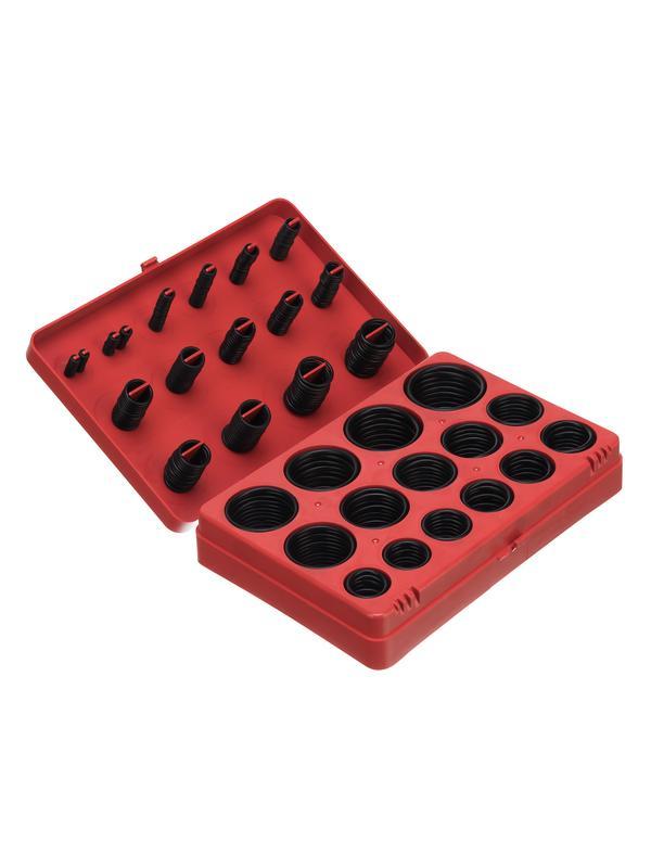 Набор резиновых уплотнительных прокладок, D 7-53 мм, 406 предмета Сибртех