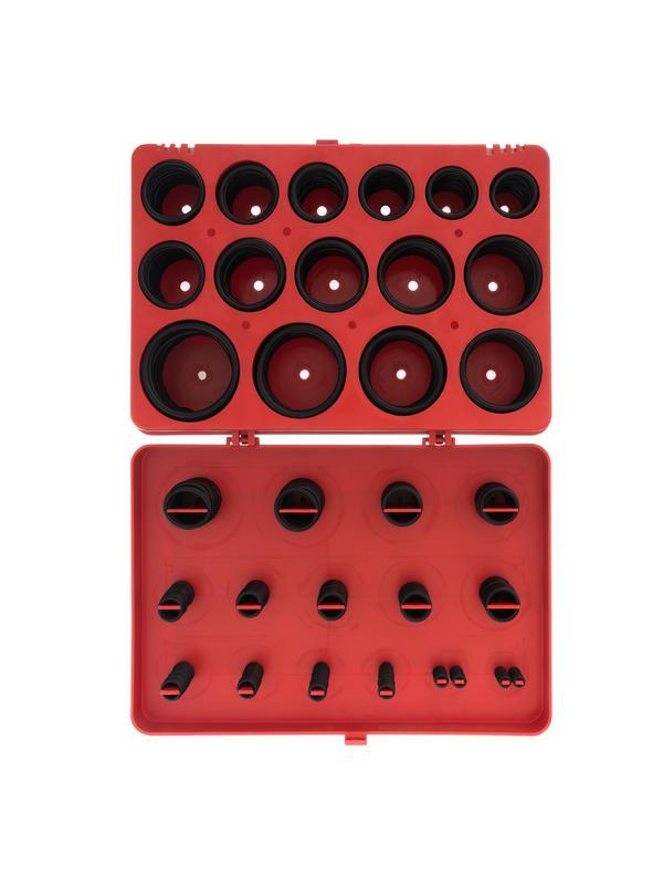 Набор резиновых уплотнительных прокладок, D 7-53 мм, 406 предмета Сибртех