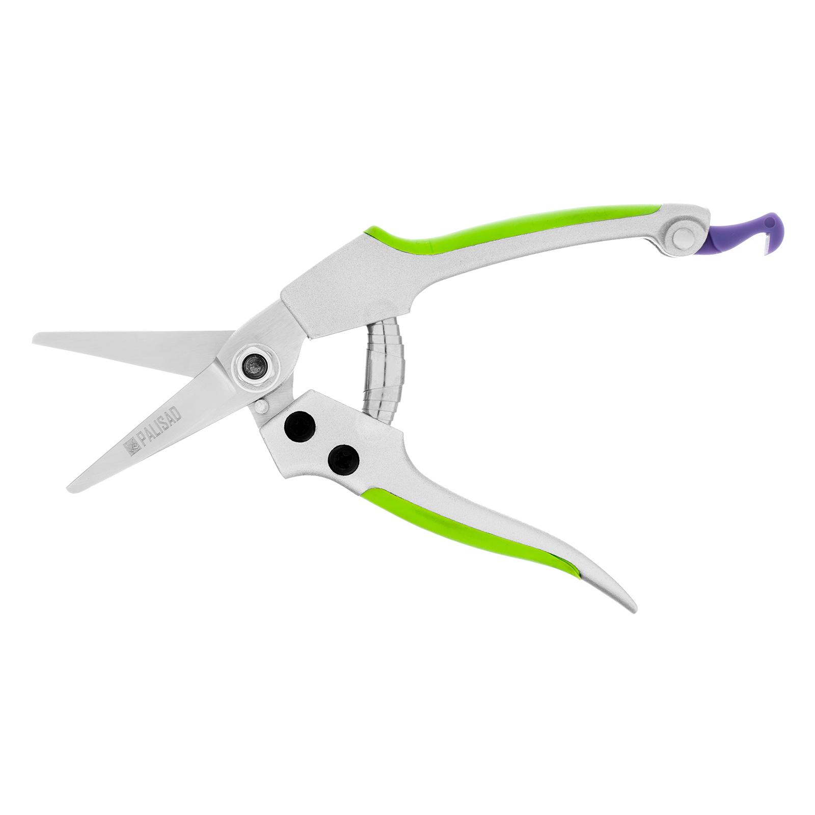Секатор цветочный, 180 мм, металлические обрезиненные рукоятки, Palisad