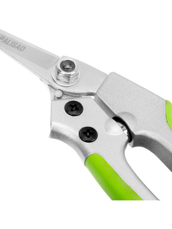 Секатор цветочный, 180 мм, металлические обрезиненные рукоятки, Palisad