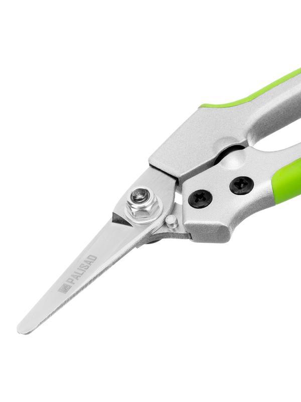 Секатор цветочный, 180 мм, металлические обрезиненные рукоятки, Palisad
