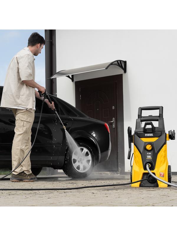 Моечная машина высокого давления R-180i, 2400 Вт, 180 бар, 7.5 л/мин, асинхронный двигатель Denzel