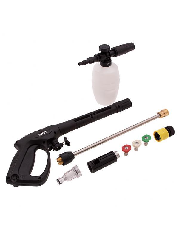 Моечная машина высокого давления R-180i, 2400 Вт, 180 бар, 7.5 л/мин, асинхронный двигатель Denzel