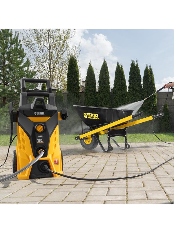 Моечная машина высокого давления R-180i, 2400 Вт, 180 бар, 7.5 л/мин, асинхронный двигатель Denzel