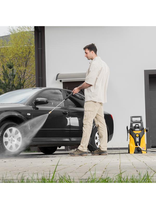 Моечная машина высокого давления R-180i, 2400 Вт, 180 бар, 7.5 л/мин, асинхронный двигатель Denzel