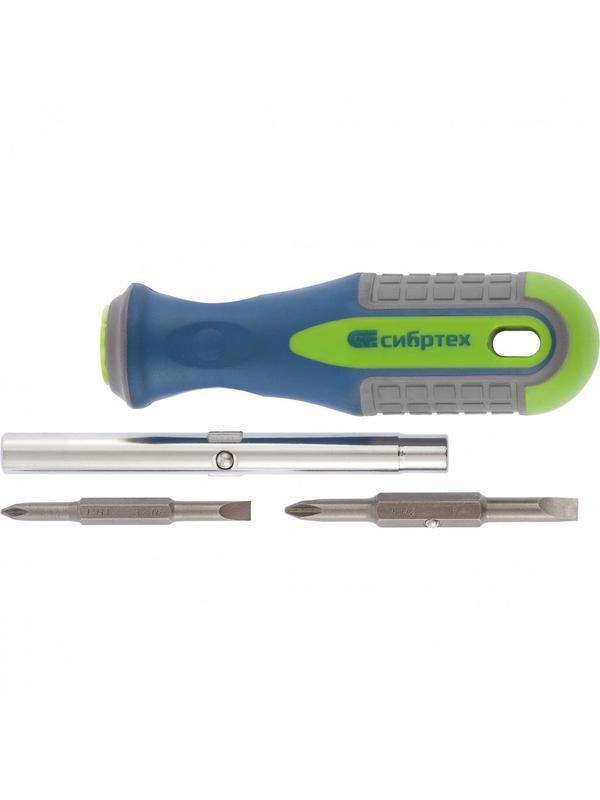 Отвертка комбинированная SL5/PH1, SL6/PH2 Сибртех