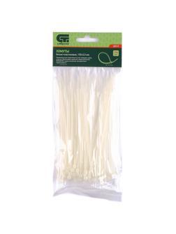 Хомуты, 150 x 2.5 мм, пластиковые, белые, 100 шт Сибртех