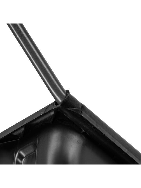 Движок для уборки снега пластиковый, 695 х 540 х 1460 мм, стальная рукоятка, Россия Сибртех