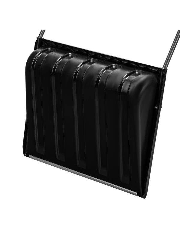 Движок для уборки снега пластиковый, 695 х 540 х 1460 мм, стальная рукоятка, Россия Сибртех