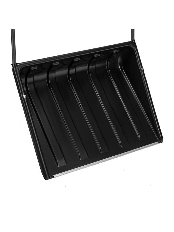 Движок для уборки снега пластиковый, 695 х 540 х 1460 мм, стальная рукоятка, Россия Сибртех