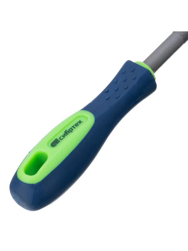 Напильник, 300 мм, круглый, двухкомпонентная рукоятка, №2 Сибртех