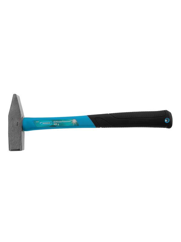 Молоток слесарный, 300 г, квадратный боек, фибергласовая обрезиненная рукоятка Gross