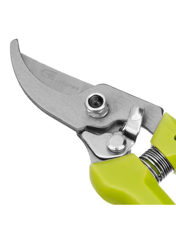 Секатор прямого реза, 185 мм, пластиковые рукоятки, Сибртех