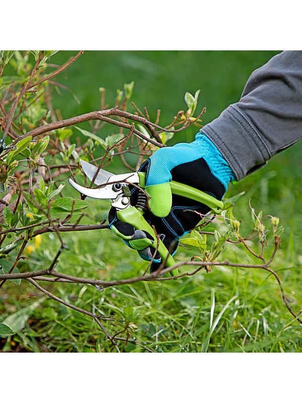 Секатор прямого реза, 185 мм, пластиковые рукоятки, Сибртех