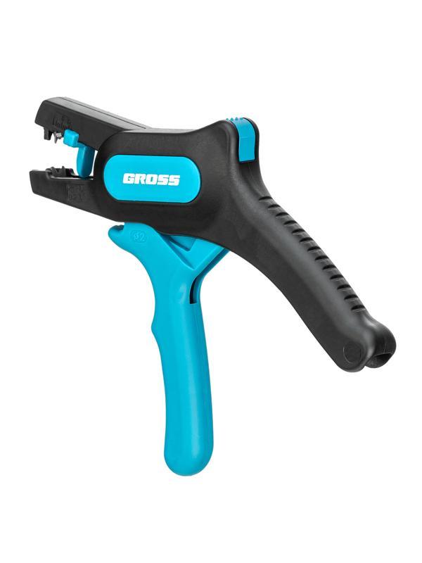 Щипцы для зачистки электропроводов 0.2-6 мм2 (10-24 AWG), лезвие: нержавеющая сталь Gross