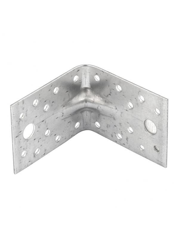 Крепежный уголок усиленный 1.7 мм, KUU 70 x 70 x 55 мм Россия Сибртех