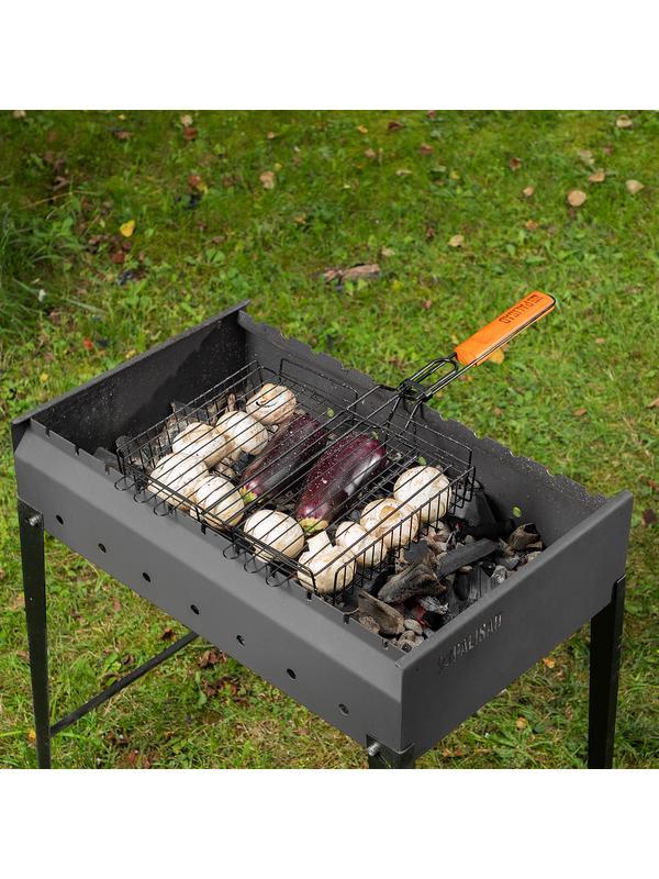 Решетка гриль 260 х 320 х 65 мм, объемная, антипригарное покрытие, Camping Palisad