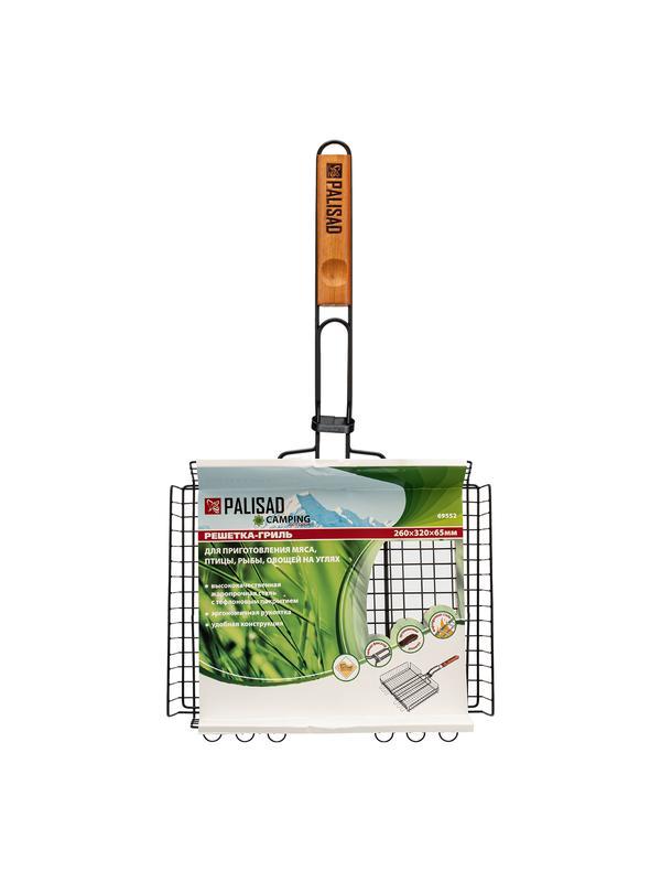Решетка гриль 260 х 320 х 65 мм, объемная, антипригарное покрытие, Camping Palisad