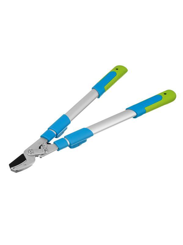 Сучкорез с наковальней, 560 - 740 мм, телескопические алюминиевые рукоятки, Luxe, Palisad