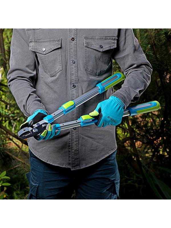 Сучкорез с наковальней, 560 - 740 мм, телескопические алюминиевые рукоятки, Luxe, Palisad