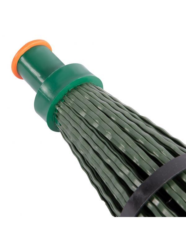 Метла полипропиленовая, 140 х 310 мм, круглая, с фиксирующим ободом, без черенка, Россия, Сибртех