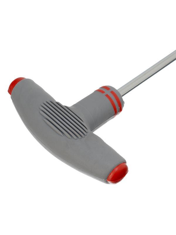 Отвертка с Т-образной эргономичной ручкой и набором бит, 11 шт, CrV Matrix