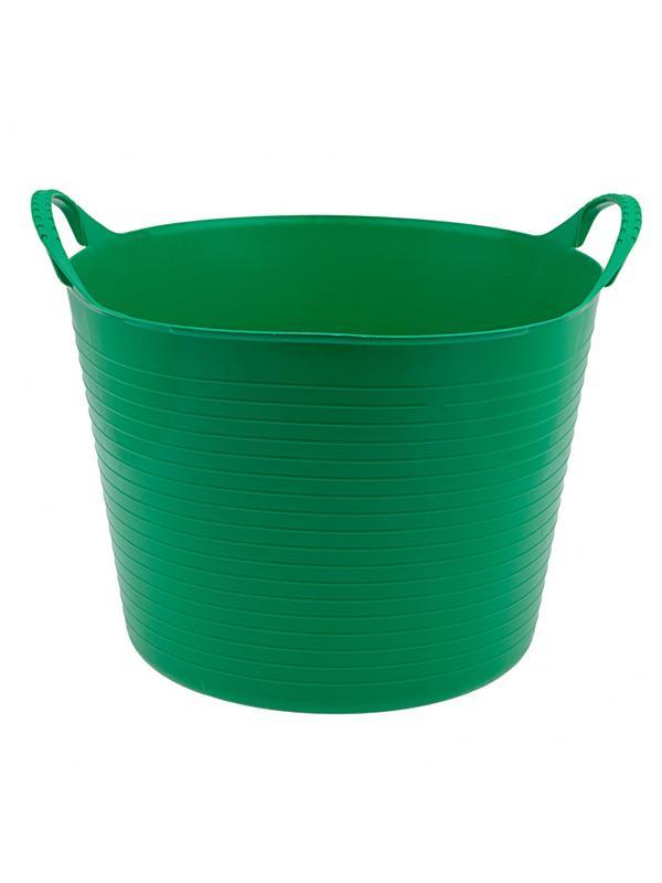 Ведро гибкое сверхпрочное, 40 л, зеленое, Россия, Сибртех