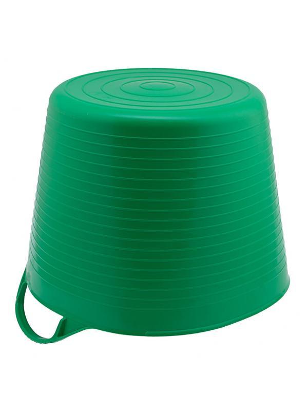 Ведро гибкое сверхпрочное, 40 л, зеленое, Россия, Сибртех