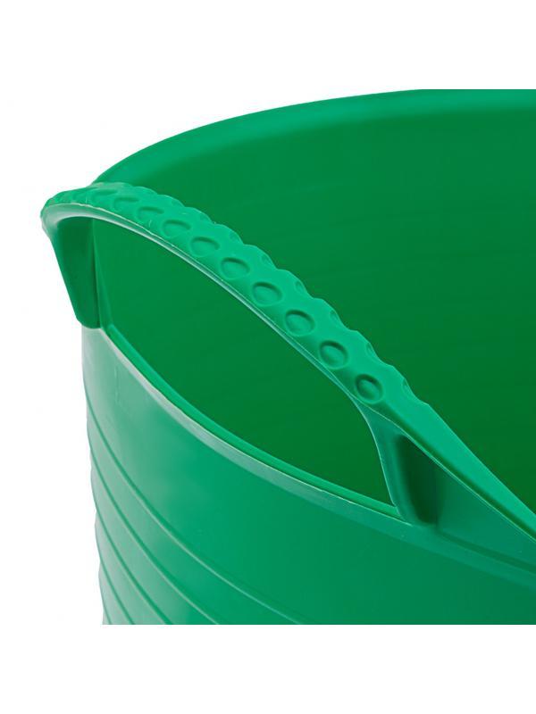 Ведро гибкое сверхпрочное, 40 л, зеленое, Россия, Сибртех