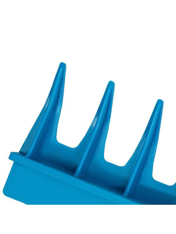 Грабли пластиковые, 430 мм, 13 прямых зубьев, усиленные, металлический черенок, Luxe, Palisad