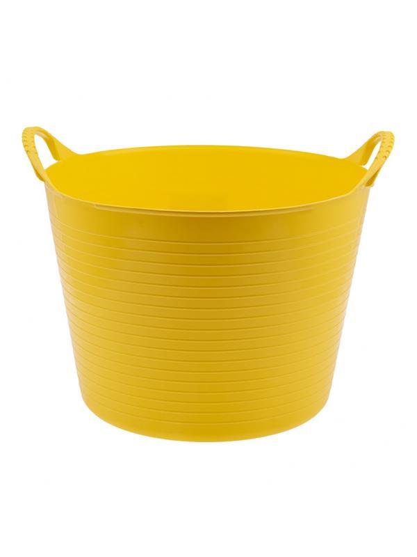 Ведро гибкое сверхпрочное, 40 л, желтое, Россия, Сибртех