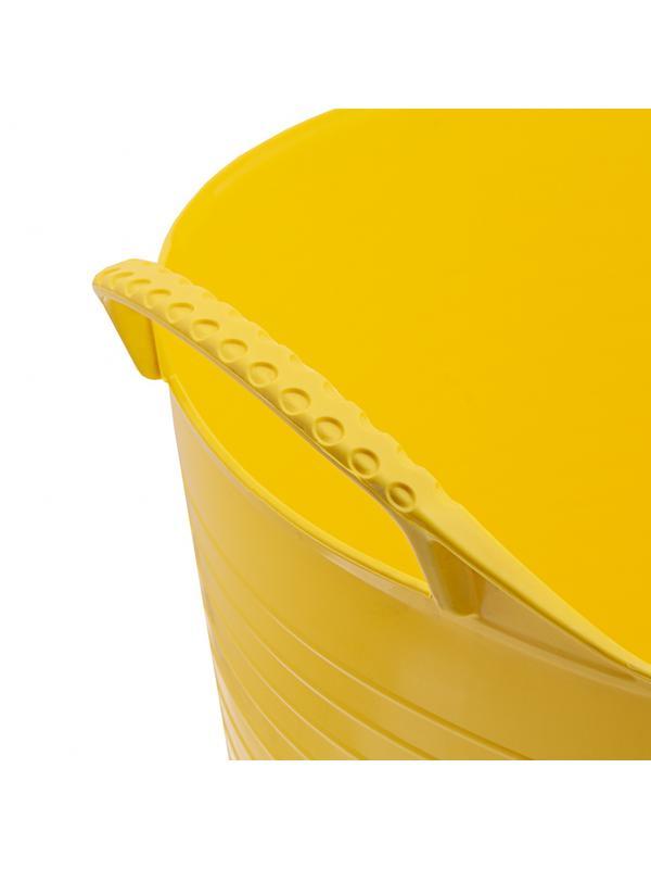 Ведро гибкое сверхпрочное, 40 л, желтое, Россия, Сибртех