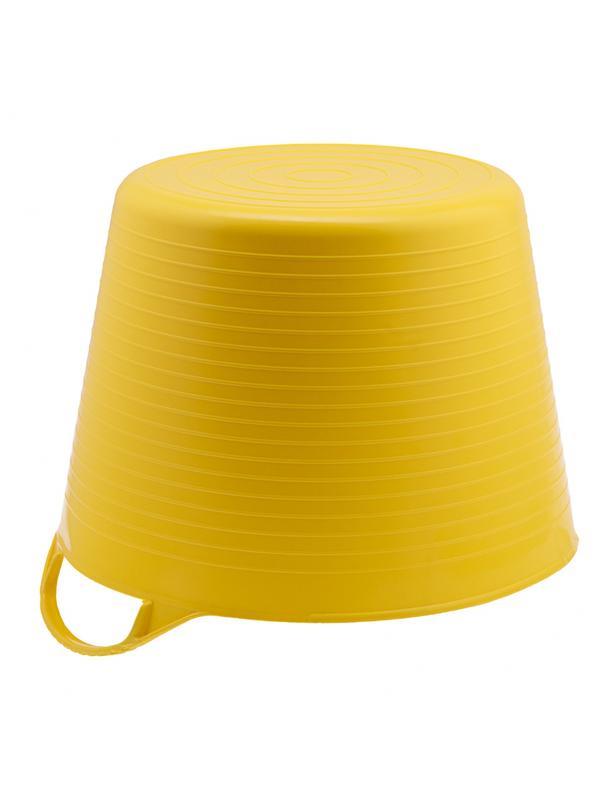 Ведро гибкое сверхпрочное, 40 л, желтое, Россия, Сибртех