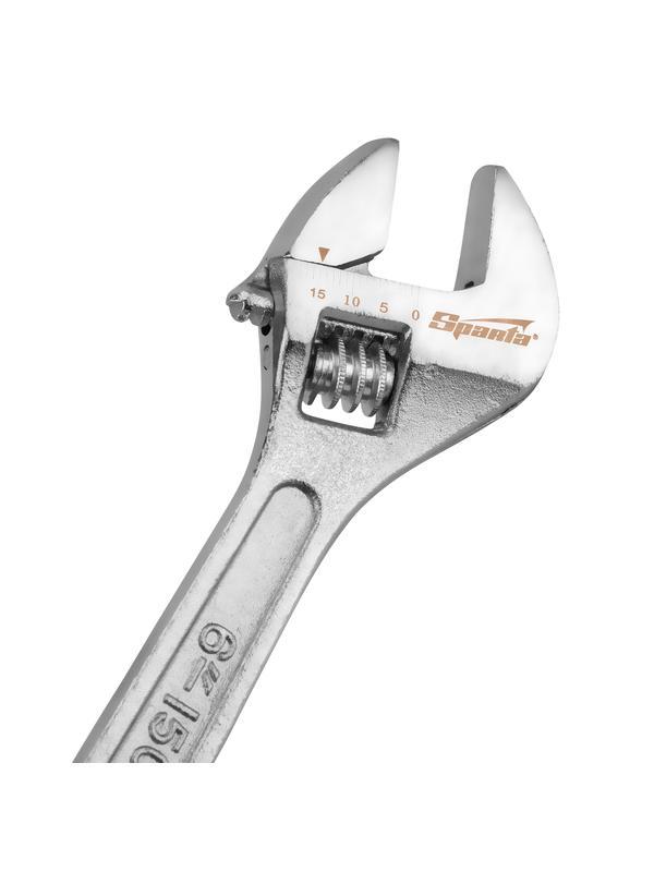 Ключ разводной, 150 мм, хромированный Sparta