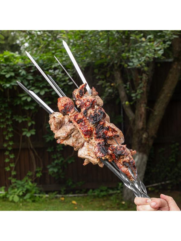 Шампуры с чехлом 60 см, 6 шт, Camping Palisad