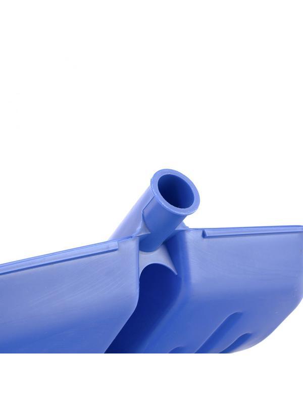 Лопата для уборки снега пластиковая, синяя, 420 х 425 мм, без черенка, Россия, Сибртех