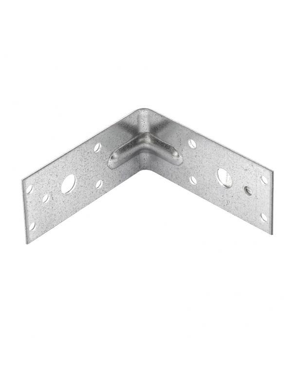 Крепежный уголок усиленный 1.7 мм, KUU 90 x 90 x 40 мм Россия Сибртех