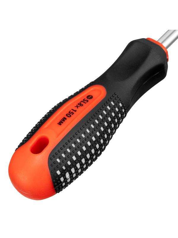 Отвертка Fusion, SL8 х 150 мм, CrV, трехкомпонентная рукоятка 