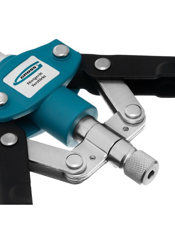 Заклепочник двуручный 420 мм, двухкомпонентные рукоятки, для заклепок 2.4-3.2-4.0-4.8 Gross