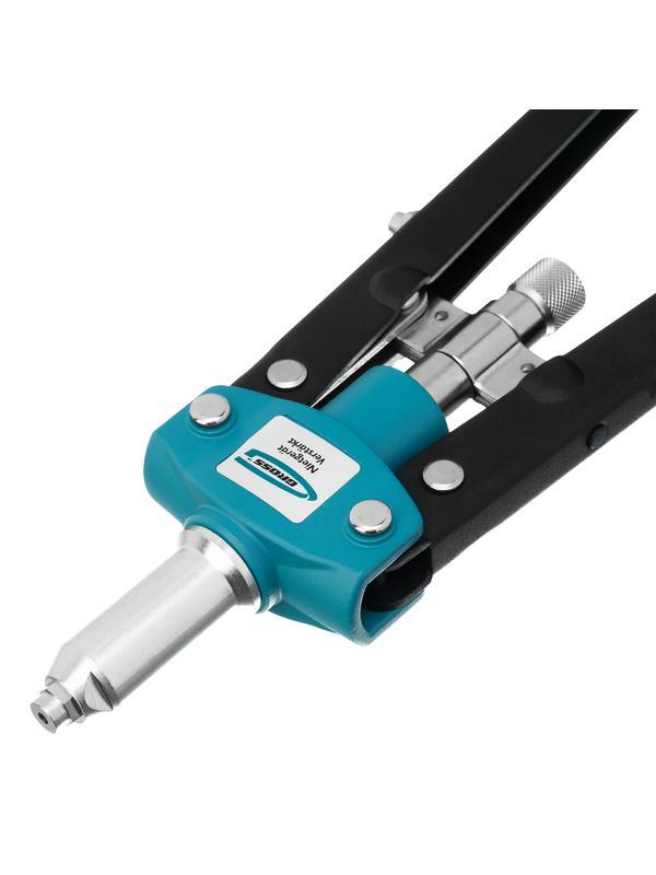 Заклепочник двуручный 420 мм, двухкомпонентные рукоятки, для заклепок 2.4-3.2-4.0-4.8 Gross