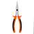 Длинногубцы прямые, Comfort, 200 мм, шлифованные, двухкомпонентные рукоятки Sparta