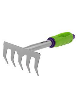 Грабли 5 - зубые, 115 х 275 мм, стальные, пластиковая рукоятка, Connect, Palisad