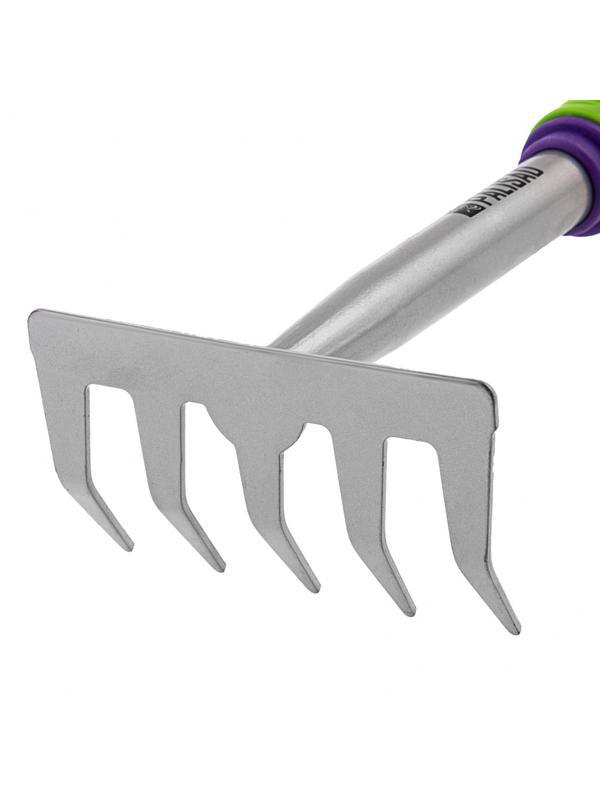 Грабли 5 - зубые, 115 х 275 мм, стальные, пластиковая рукоятка, Connect, Palisad