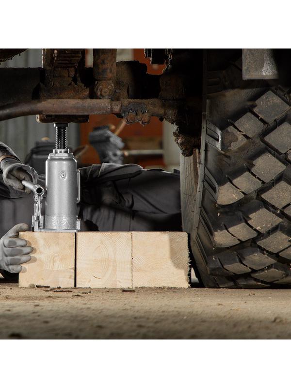 Домкрат гидравлический бутылочный, 12 т, высота подъема 230-465 мм Matrix