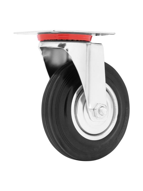 Колесо поворотное D 125 мм, крепление  платформенное Сибртех