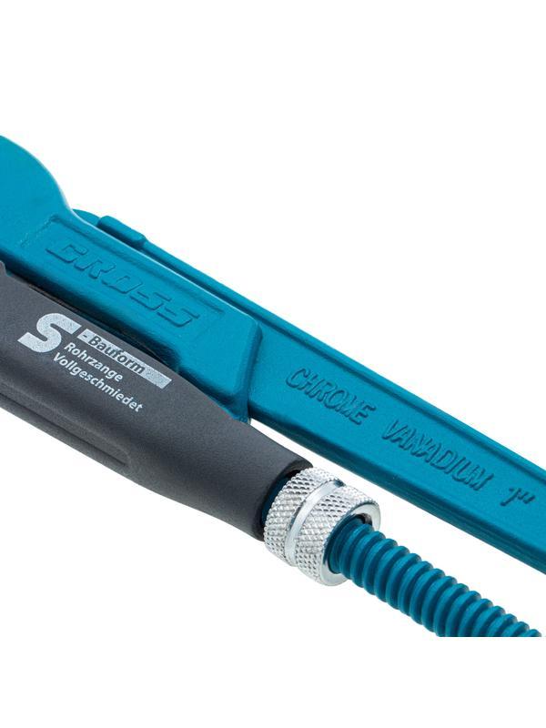 Ключ трубный рычажный 1, №1, цельнокованый, CrV, тип 