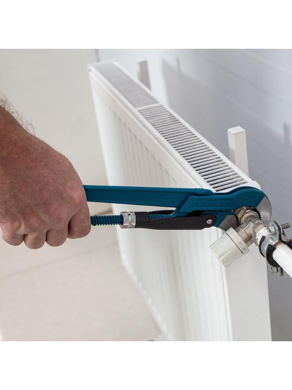 Ключ трубный рычажный 1, №1, цельнокованый, CrV, тип 